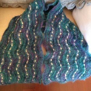 Handmade Appalachian Shawl - jewel tones